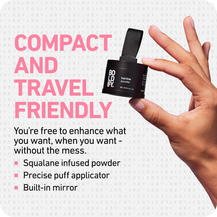 Boldify Hairline Powder 4g - Compact And Travel Friendly