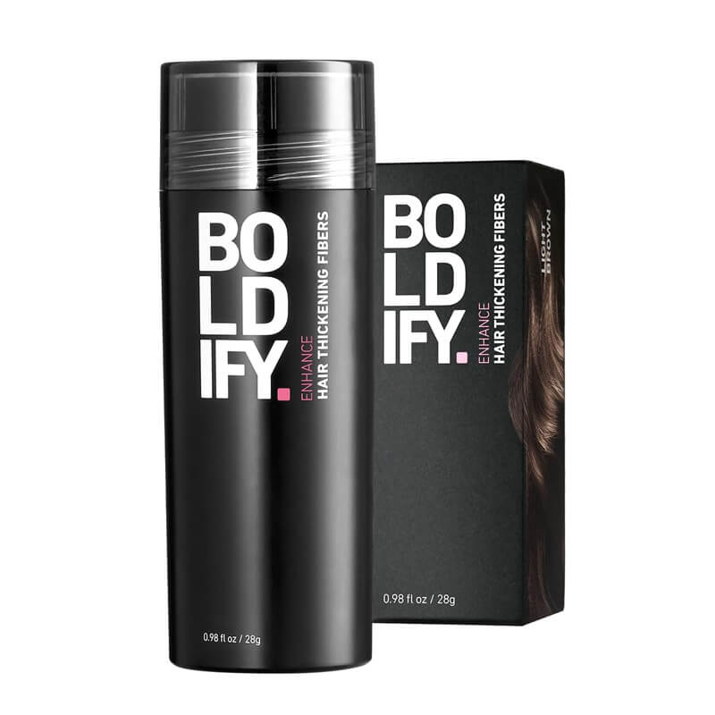 Boldify Hair Thickening Fibers 28g - Light Brown